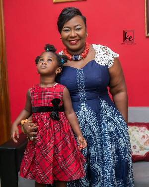 Gifty Anti And Daughter At 5