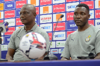 Kwadwo Asamoah with Kwesi Appiah