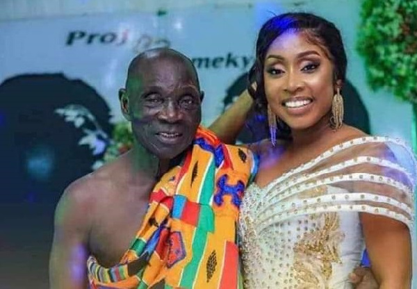 Dominic Fobih with his newly-wedded wife