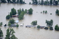 Flood situation after Akosombo dam spillage