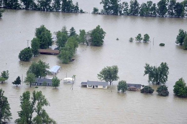 Parts of the Volta region submerged