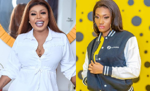 Afia Schwarzenegger has explained why she was seen dancing while Wendy Shay was performing on stage