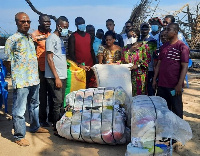 Presented clothing and bags of corn to the affected communities by the MP