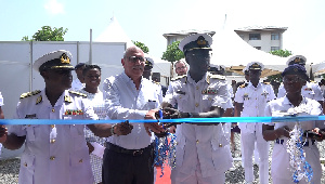 Officials during commissioning of ENC Fitness Centre