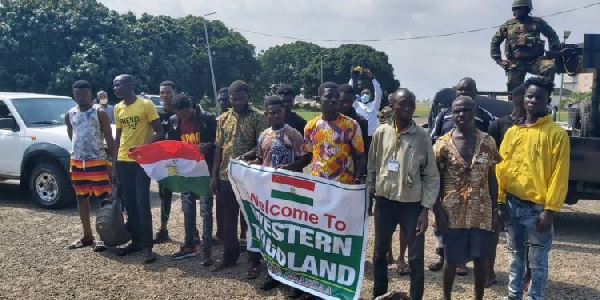 Some arrested members of the secessionist group in the Volta Region