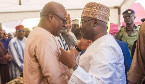 Former President John Mahama (L) and Vice-President Dr Mahamudu Bawumia (R)