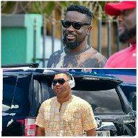 Rapper Sarkodie and  Kwadwo Safo Jnr