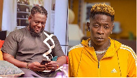 Artiste manager Bullgod and dancehall artiste Shatta Wale