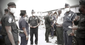 The Police delegation was led by the Greater Accra Regional Police Commander