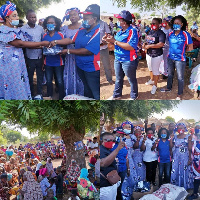 They visited several communities and organised mini-rallies