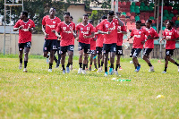 Inter Allies FC player training