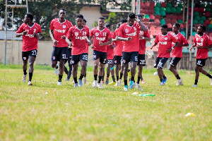 Inter Allies FC player training