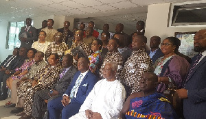 Nana Marfo Amaniampong in a group photo with industry stakeholders