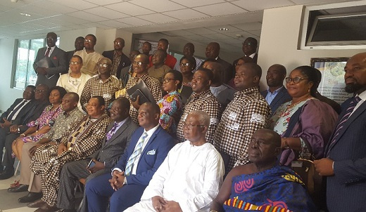 Nana Marfo Amaniampong in a group photo with industry stakeholders