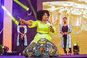 Stella Aba Seal performing on the night of the event