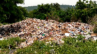 A photo of the refuse dump