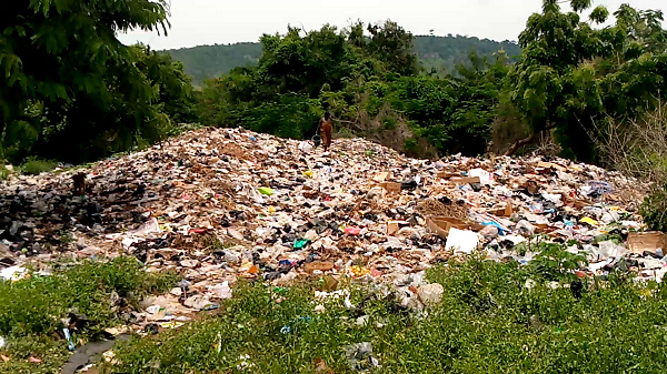 A photo of the refuse dump