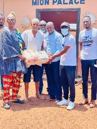 Daniel McKorley and McDan Group have donated bags of rice to palaces and Muslim communities