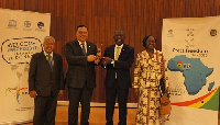 Deputy Information Minister, Kojo Oppong-Nkrumah received the mantle on behalf of Ghana