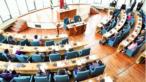 The East Africa Legislative Assembly during a session in Arusha, Tanzania