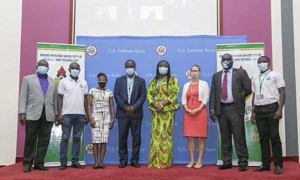 KNUST VC- Prof. Rita Akosua Dickson together with U.S. Embassy officials and other partners