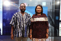 Executive Director of CIMAG, Albert Derrick Fiatui (left) and Jewel Kudjawu (right)