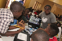 Children receiving digital literacy education | File photo