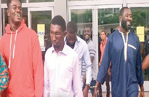 File photo: Seidu Yakubu Mba (in blue) and three others have been set free