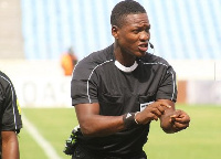 Referee Daniel Laryea