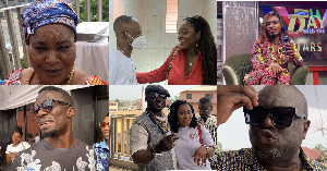 Several Ghanaian celebrities thronged UTV to celebrate the media mogul