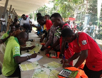 Persons registering for a voters ID card