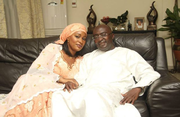 Second Lady Samira Bawumia with her husband, Vice President Mahamudu Bawumia