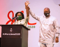 Jane Naana Opoku-Agyemang and John Mahama