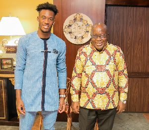 Callum Hudson-Odoi visited President Nana Addo Dankwa Akufo-Addo