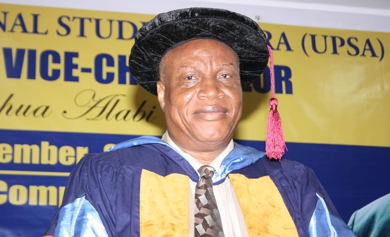 Former Vice Chancellor for the University of Professional Studies, Professor Joshua Alabi