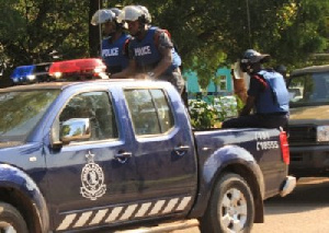 Mampong Police In Van