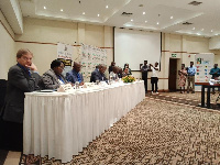 Dr Olafur Valsson, Programme Officer, World Organisation for Animal Health seated first from left