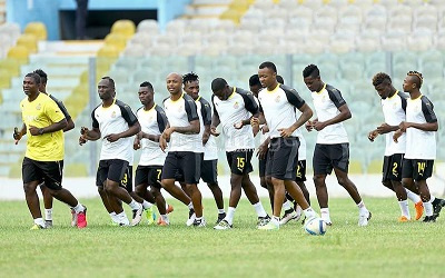 The Black Stars at training