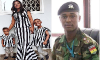 Wife and children of Major Mahama