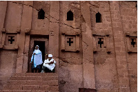 One of the centuries-old churches in Lalibela, Ethiopia