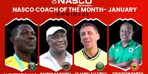 Nominees for coach of the month