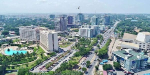 A Drone Footage Of Accra Central Ghana 750x375