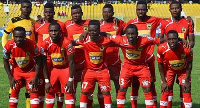 A line-up of Asante Kotoko