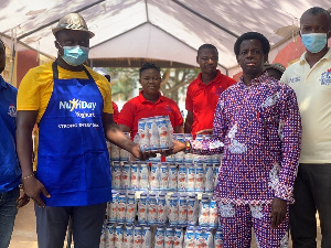 How FanMilk PLC donated the new NutriDay Yoghurt to GES