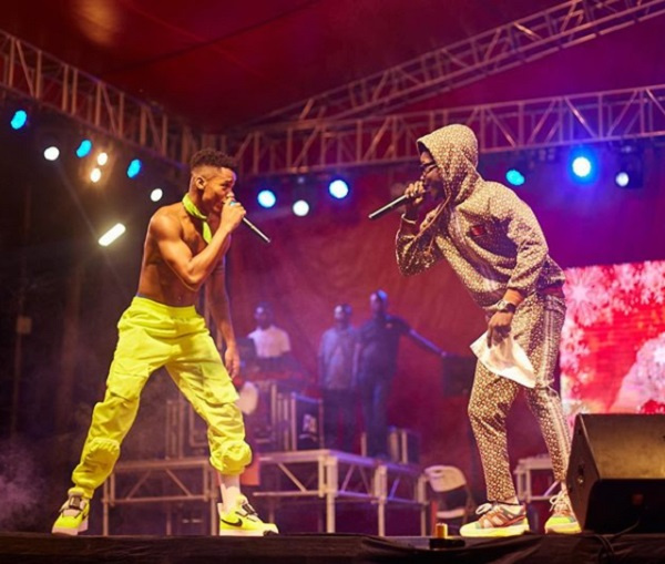 KiDi (left) and Kuami Eugene