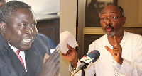 Former Attorney-General, Martin Amidu and Businessman Alfred Agbesi Woyome