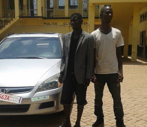 Philip Kwadwo Danso, 28, and Kwadwo Asamoah Daniel,30 were arrested for allegedly robbing a Chinese