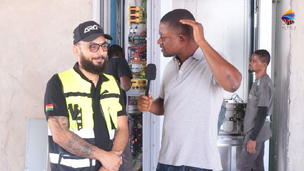 Lebanese engineer born in Ghana, Christopher Mensah with DJ Nyami