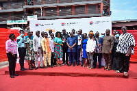 Management of SG Ghana and some of the customers who came for the event