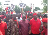 The protest drew a large crowd of persons determined to get their message across to duty bearers